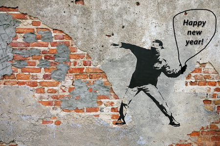 Happy new year 2020 Banksy